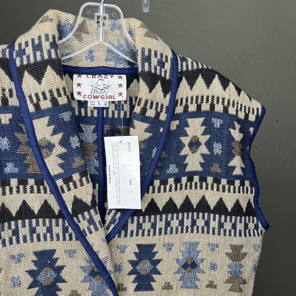 Crazy Cowgirl Western Vest Size Large - Picture 3 of 4